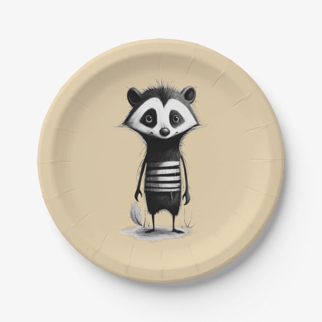 Dachs badger paper plate (Front)