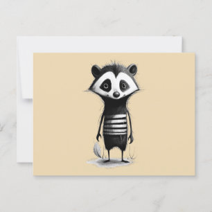 Dachs badger postcard