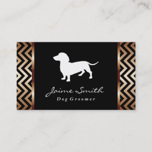 Dachshund 2   Dog Groomer Business Card