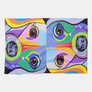 Dachshund 2 tea towel