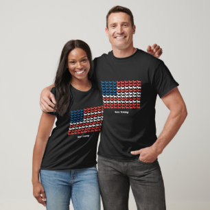 Dachshund 4th of July American Flag Patriotic  T-Shirt