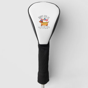 Dachshund 4th of July Cute Patriotic Men Women Kid Golf Head Cover