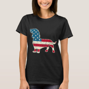 Dachshund 4th of July Dog Lover Gift Men Women Ame T-Shirt