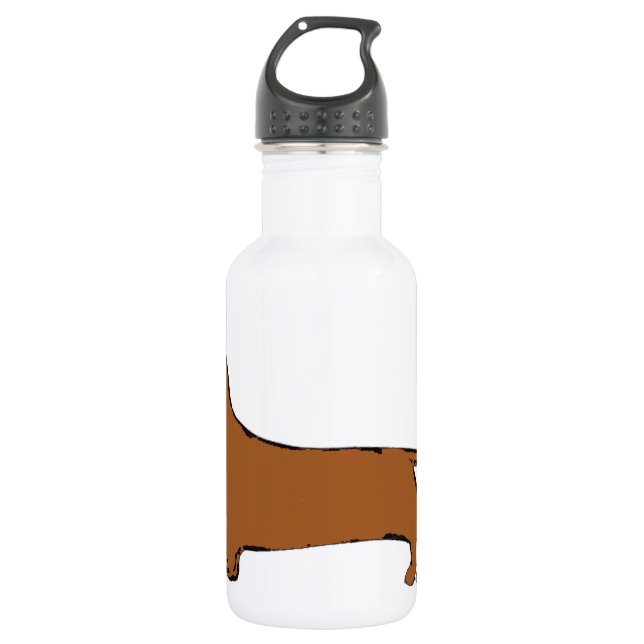 dachshund 532 ml water bottle (Front)