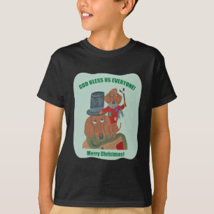 Dachshund "A Christmas Carol" Tiny Tim T-Shirt