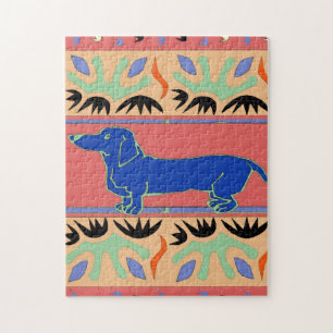 Dachshund abstract jigsaw puzzle