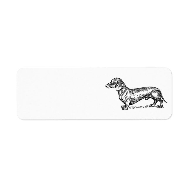 Dachshund Address Label Return Address Label (Front)