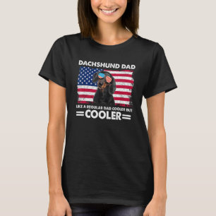 Dachshund American Flag 4th Of July Dad Like A Reg T-Shirt