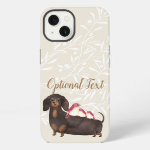 Dachshund and Birds Family iPhone 13 Case