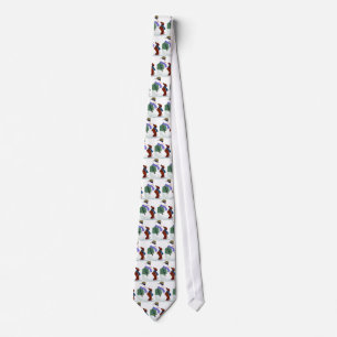 Dachshund And Snowman Tie