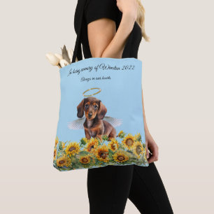 Dachshund Angel Memorial Tribute  Tote Bag