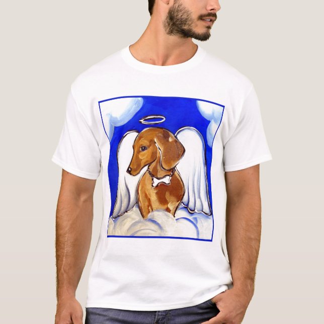 dachshund angel T-Shirt (Front)