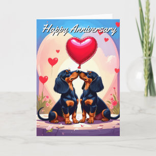 Dachshund Anniversary Card