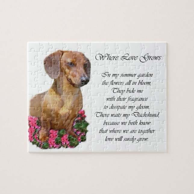 Dachshund Art Gifts Jigsaw Puzzle (Horizontal)