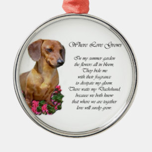 Dachshund Art Gifts Metal Ornament