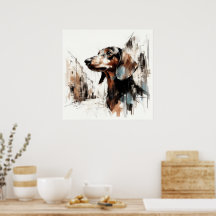 Dachshund Art Poster