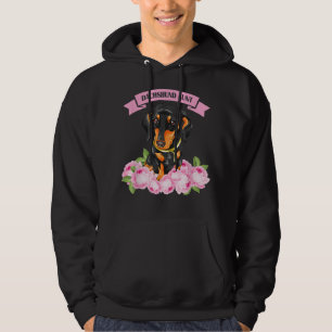 Dachshund Aunt Wiener Doxie Lover Owner Floral Wom Hoodie