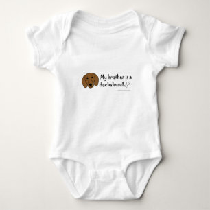 dachshund baby bodysuit