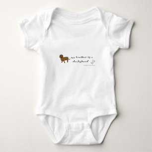 dachshund baby bodysuit