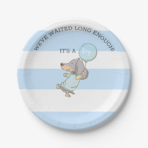 Dachshund Baby Shower Paper Plates