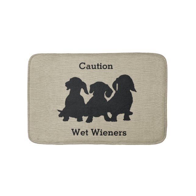 Dachshund Bath Mat (Front)