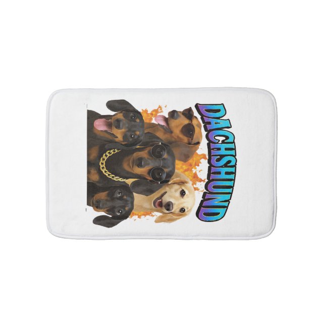 Dachshund Bath Mat (Front)