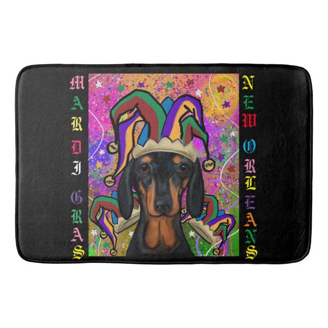 Dachshund          bath mat (Front)