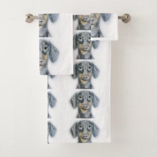 Dachshund  bath towel set