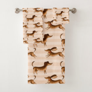 Dachshund Bath Towel Set