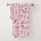 Dachshund Bath Towel Set Doxie + Peonies Floral