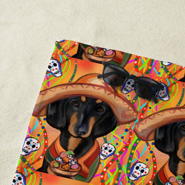 DACHSHUND     BEACH TOWEL (In Situ)