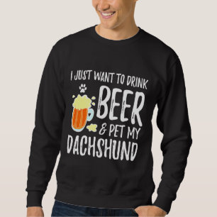 Dachshund Beer Dog Mom Sweatshirt