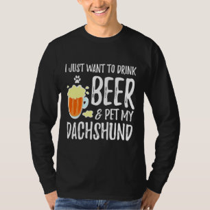 Dachshund Beer Dog Mom T-Shirt
