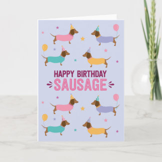 Dachshund Birthday Card