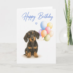 Dachshund Birthday Card