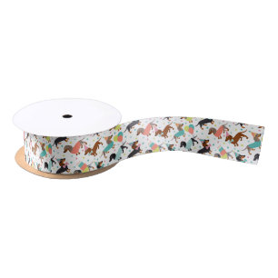 Dachshund Birthday Celebration Satin Ribbon