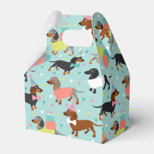 Dachshund Birthday Favour Box