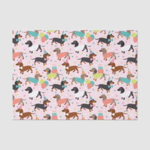 Dachshund Birthday Tissue Paper