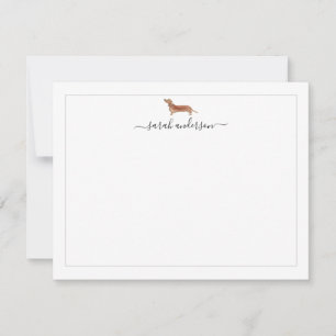 Dachshund Border Personalised Card