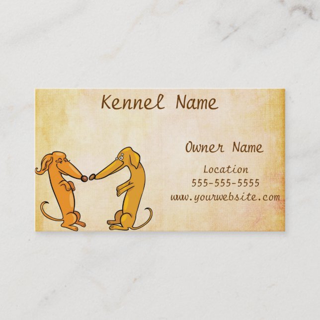 Dachshund Breeder Business Card (Front)