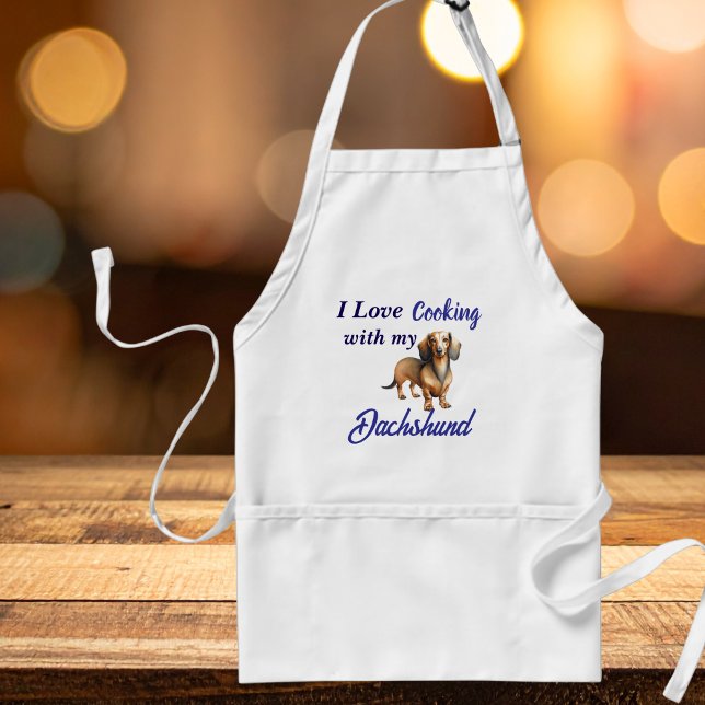 Dachshund Brown Cooking Standard Apron (Creator Uploaded)