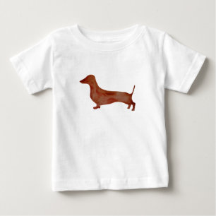Dachshund Brown Dog Baby Fine Jersey T-Shirt, T-Shirt