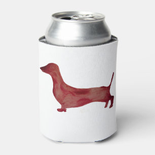 Dachshund Brown Dog Combo Custom Can Cooler