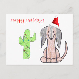 Dachshund Brown Postcard