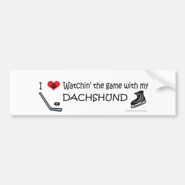 DACHSHUND BUMPER STICKER (Front)