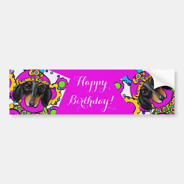 DACHSHUND  BUMPER STICKER (Front)