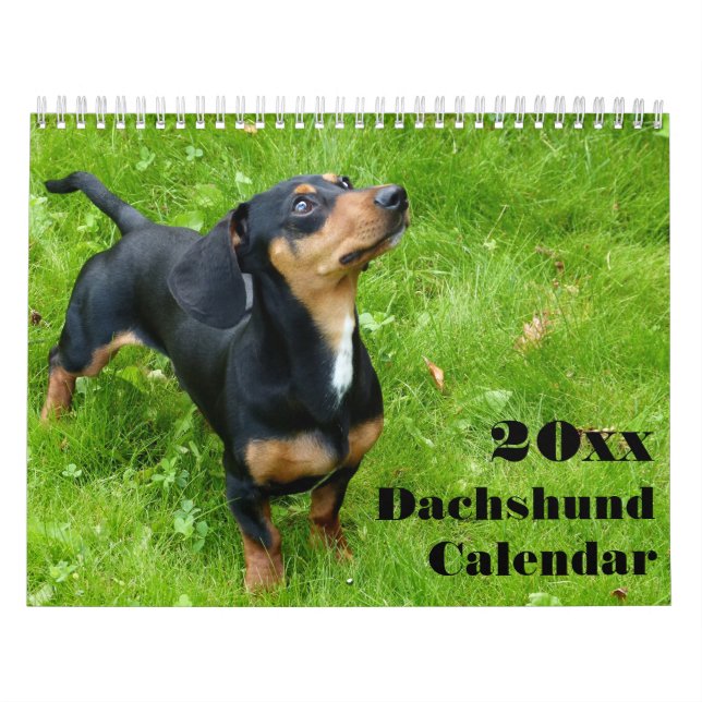 Dachshund Calendar 2026 With Your Photos (Cover)