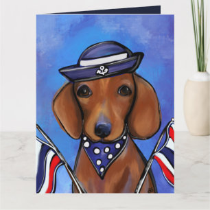 Dachshund card