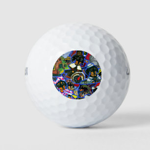 Dachshund Cartoons Golf Balls