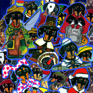 Dachshund Cartoons Golf Head Cover